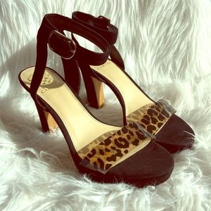 Vince Camuto Leopard Dress Sandals, Size 9.5